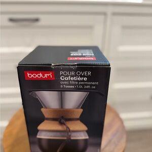 Bodum Black and Brown Pour Over Coffee Maker